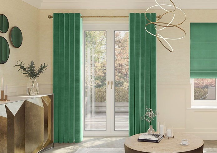 Ultra Luxe Velvet, Jade - Made to Measure Curtains - Image 3
